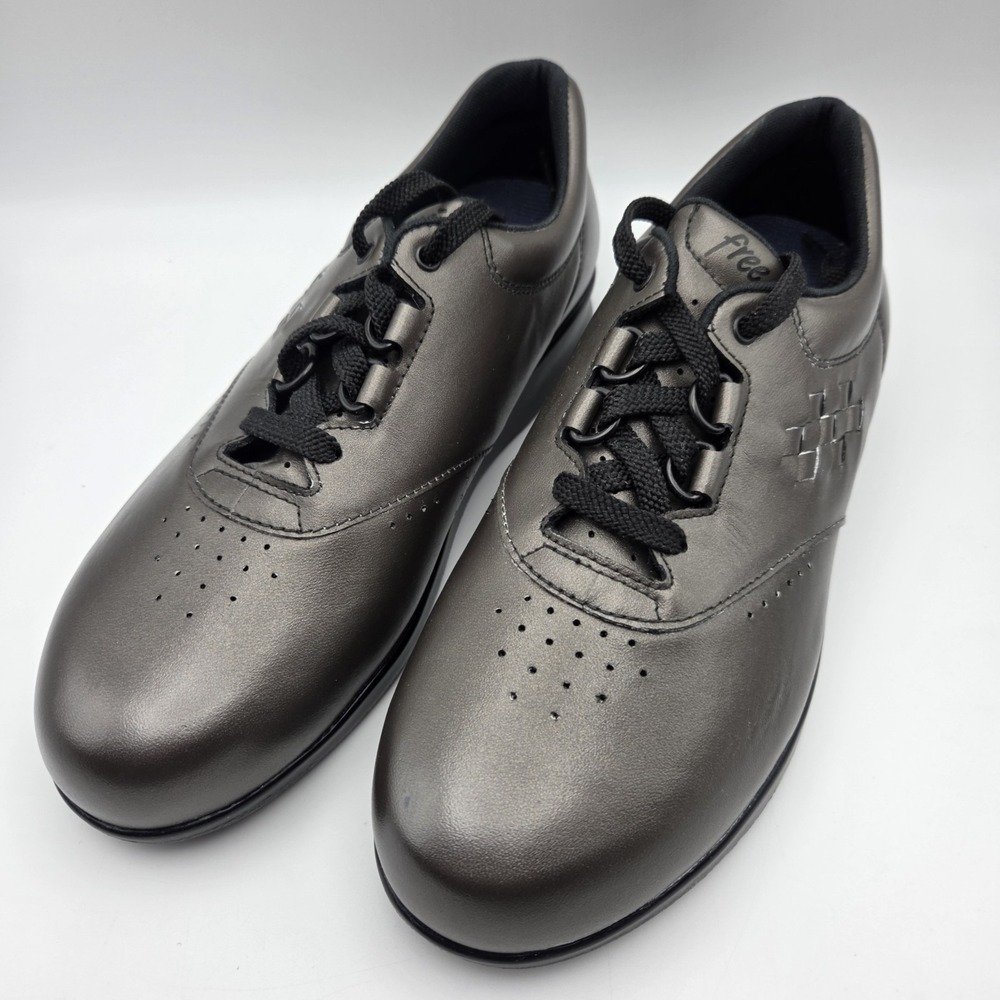 SAS Freetime Santolina Metallic Gray Lace Up Comfort Shoes Sneakers Women's 7.5W